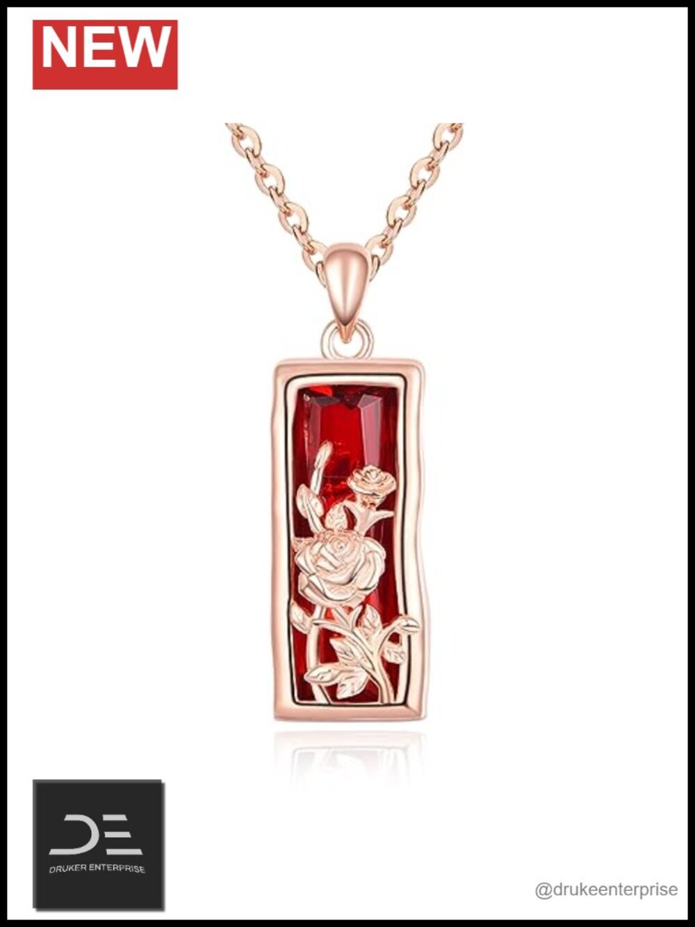 925 Sterling Silver Crystal Pendant Necklace Women